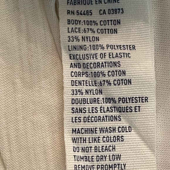 American Eagle white lace, spaghetti strap, smocked back dress, - Picture 7 of 8